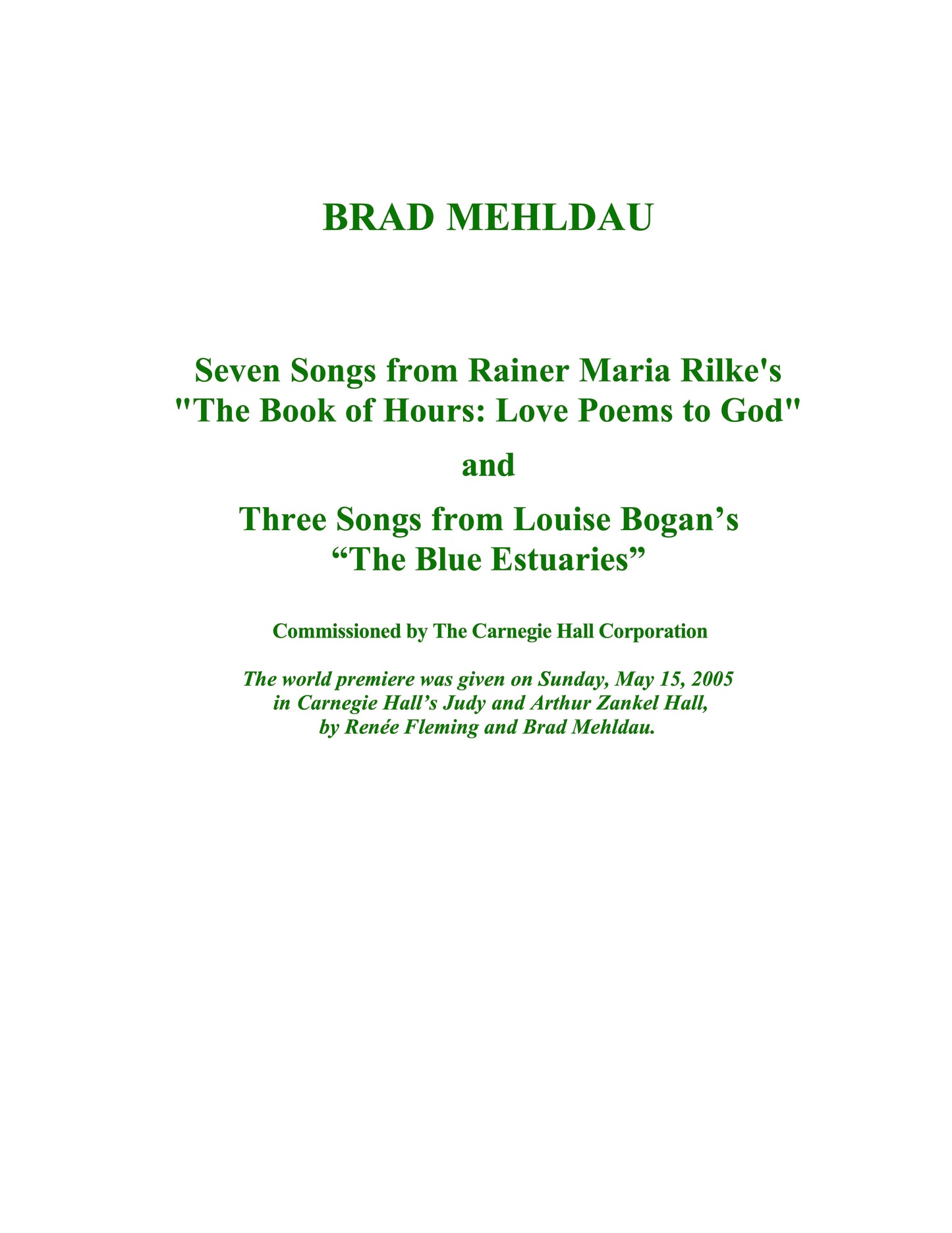 Book of Hours - Blue Estuaries