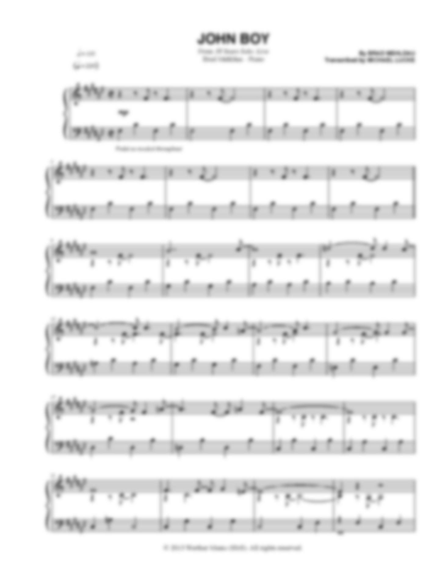 John Boy (Transcription)