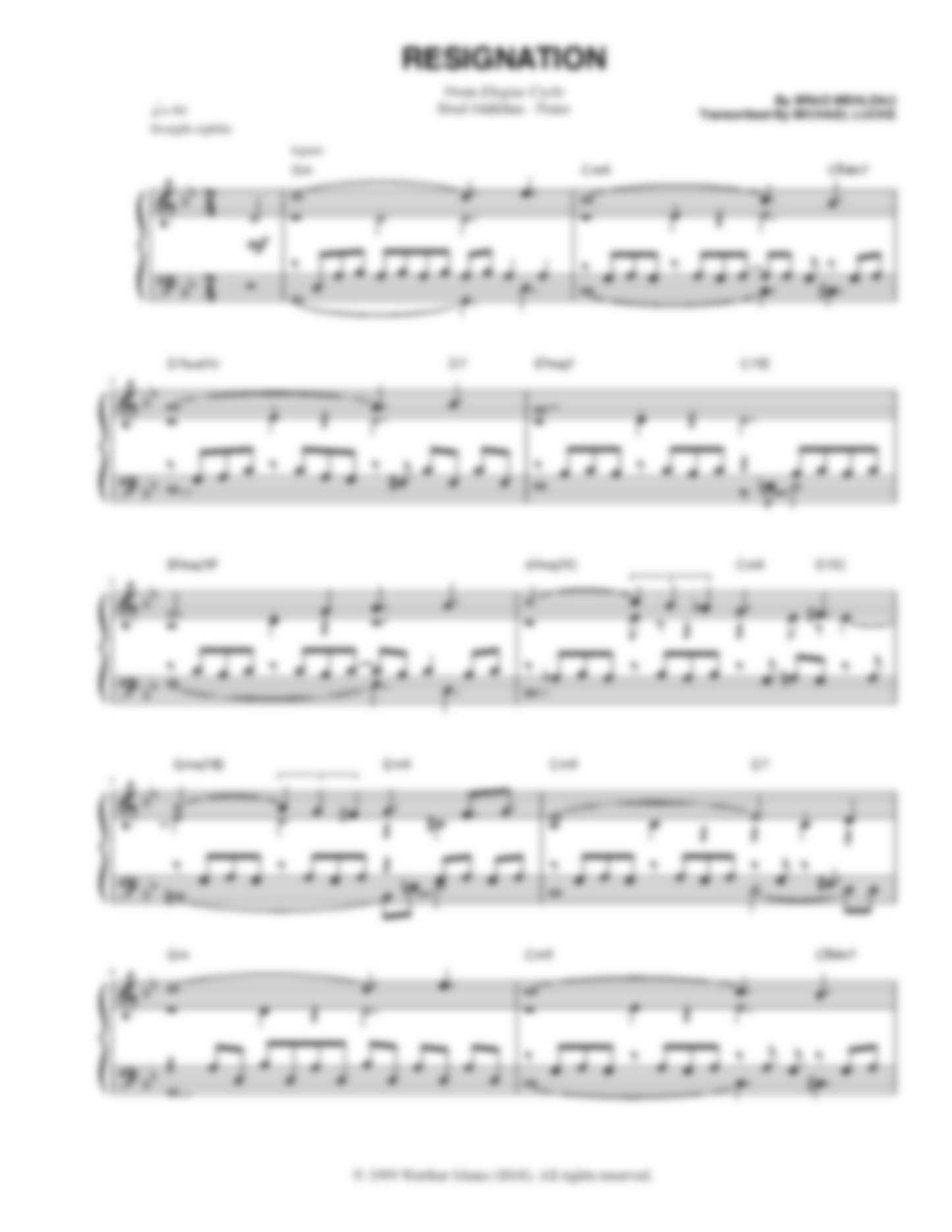 Resignation (Transcription)