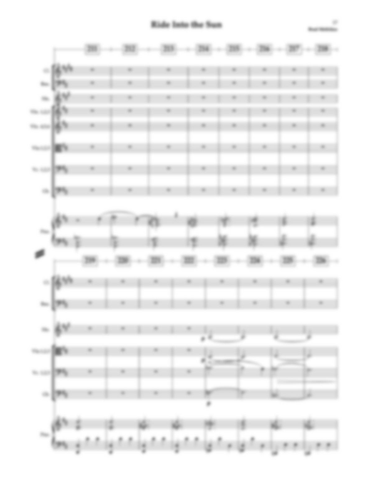 Ride into the Sun (Full Score)