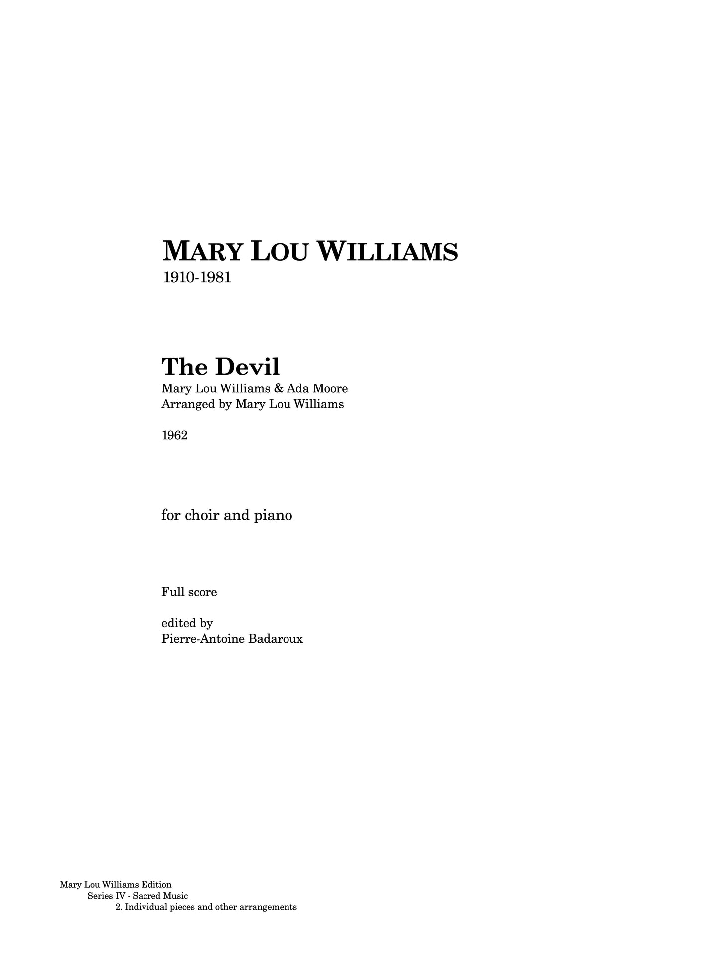 IV.2 - The Devil (1962)