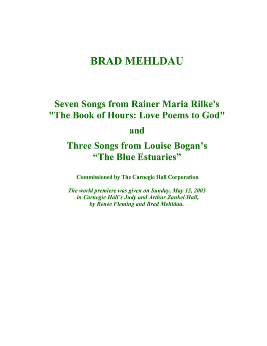Book of Hours - Blue Estuaries
