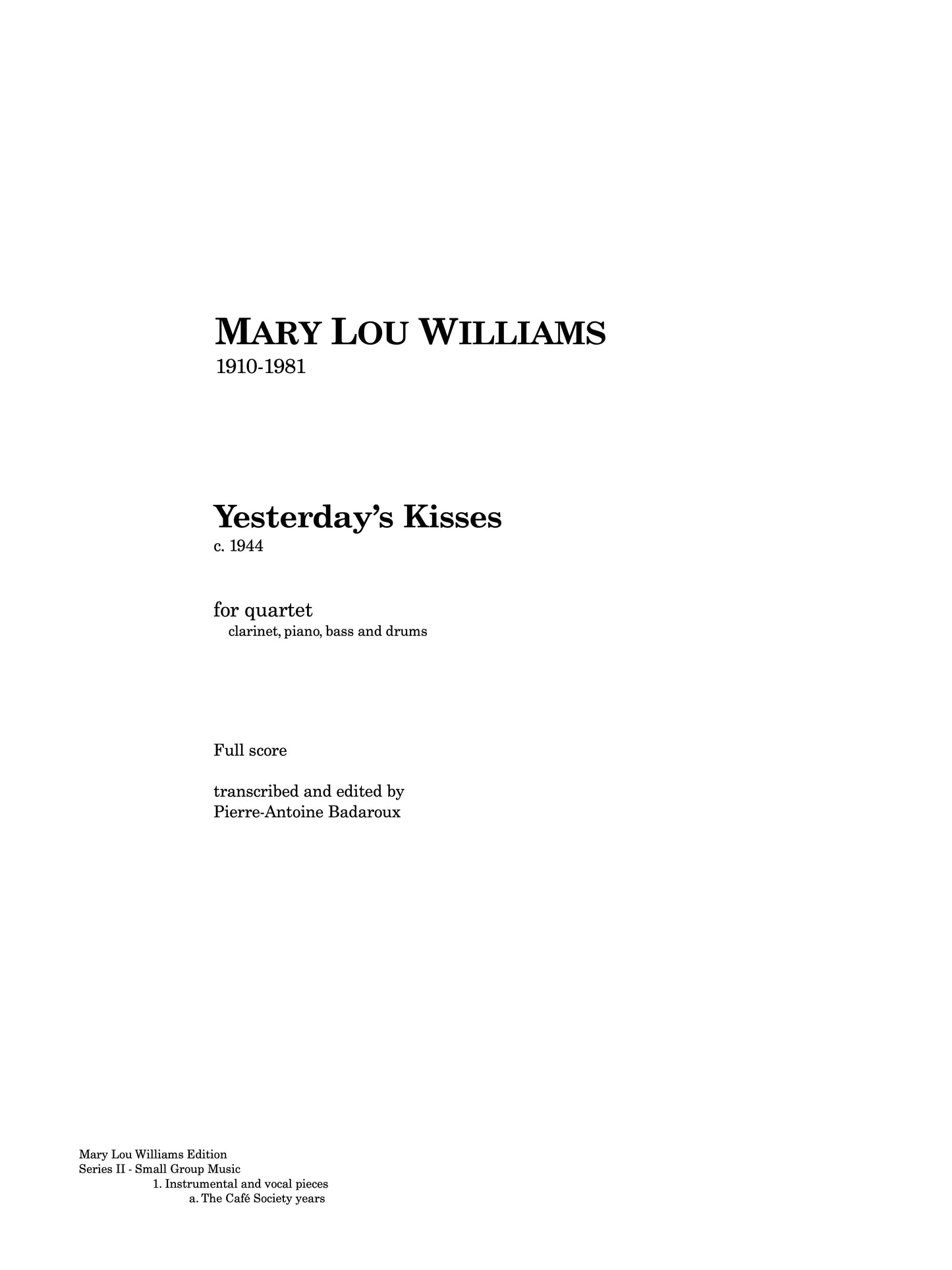 II.1_c - Yesterday's Kisses (1944)