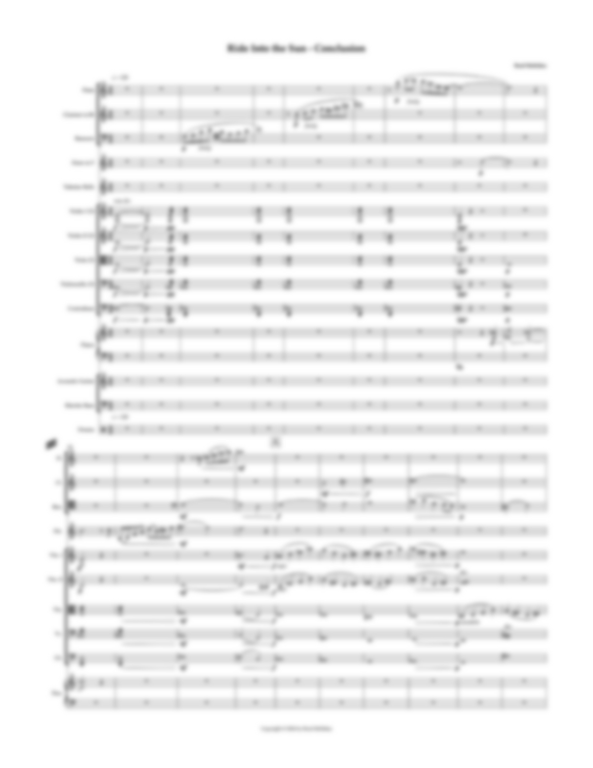 Ride into the Sun: Conclusion (Full Score)