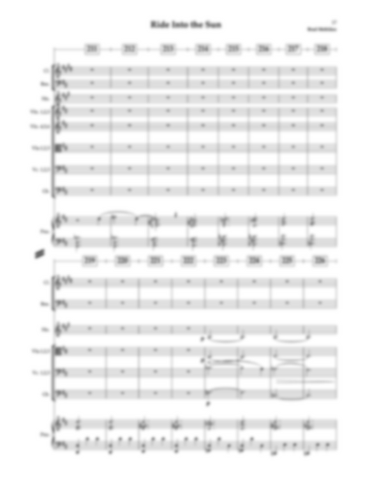 Ride into the Sun (Full Score)