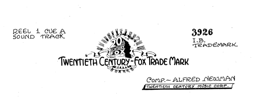 20th Century Fox Fanfare – JoAnn Kane Music Service